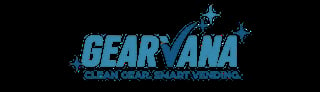 GEARVANA logo with blue text and stars, featuring tagline Clean Ocean Smart Vending